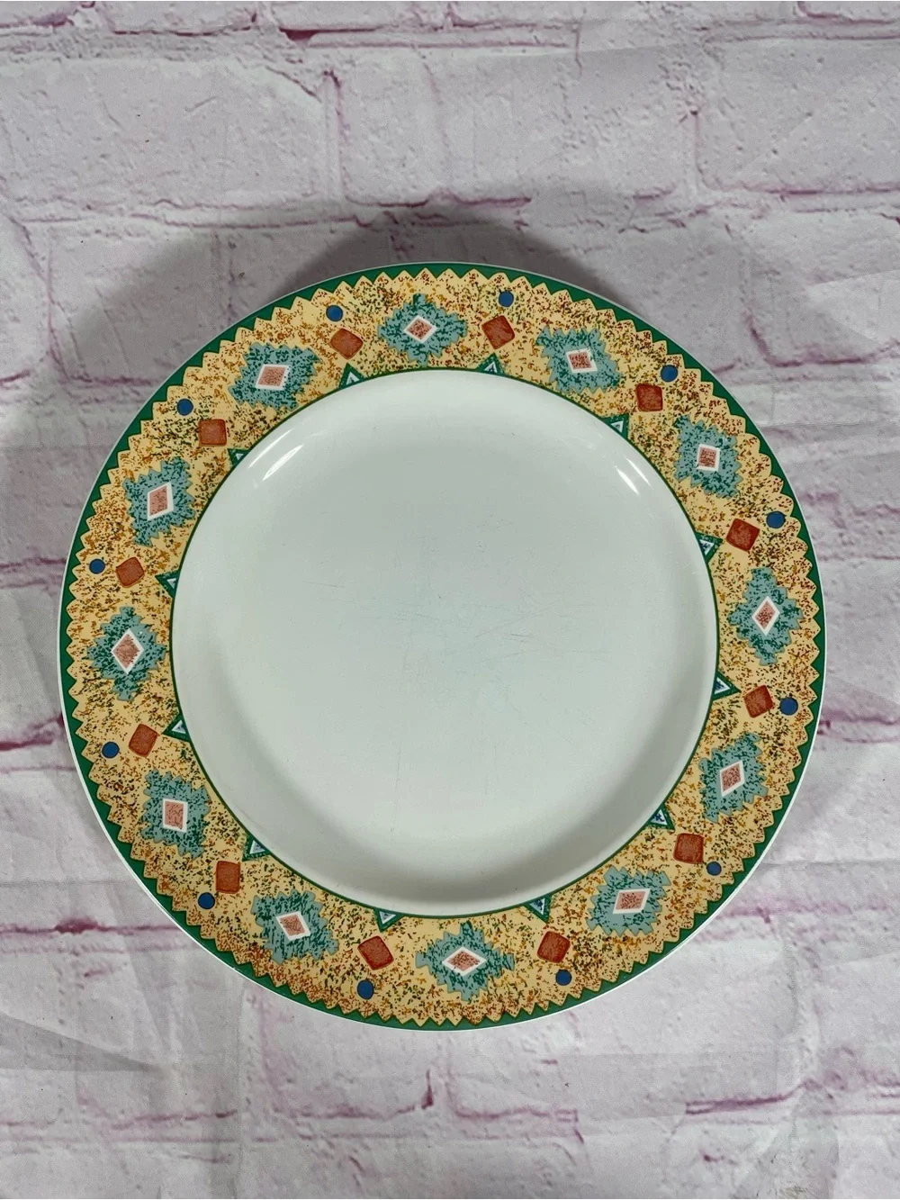 Vintage Sakura Moccasin Sue Zipkin Southwestern Stoneware Salad Plate Set of 2